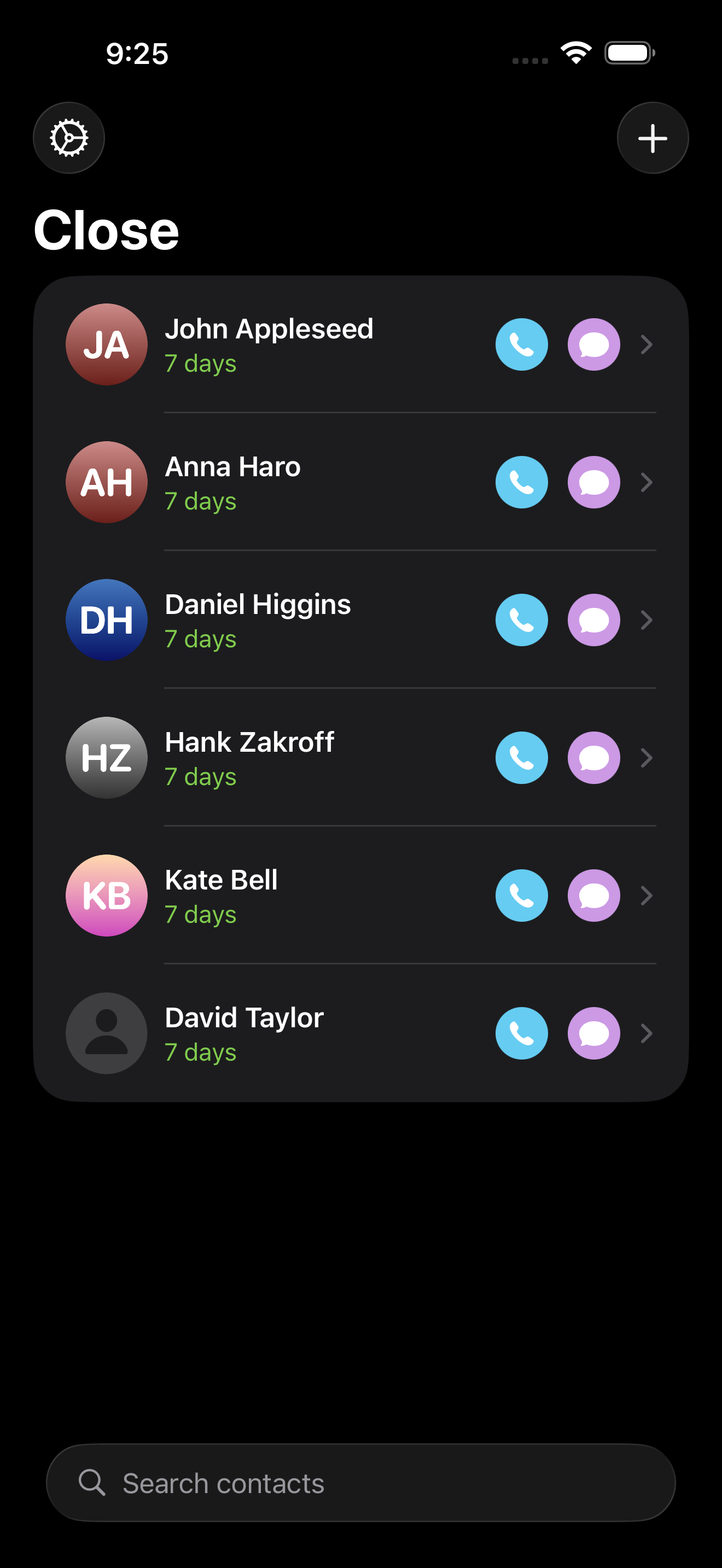 Close app screenshot